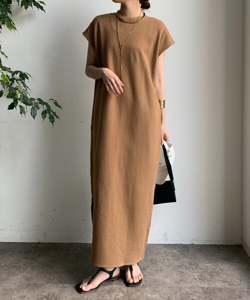 DouDou(ドゥドゥ)の「【SAKURA×こっち企画】前後2WAYジップワンピース(ワンピース・レディース・グレー/オフホワイト/パープル/ネイビー/ブラウン/ブラック/キャメル・FREE/PS/SHORT)」の11枚目の写真