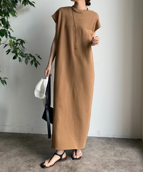 DouDou(ドゥドゥ)の「【SAKURA×こっち企画】前後2WAYジップワンピース(ワンピース・レディース・グレー/オフホワイト/パープル/ネイビー/ブラウン/ブラック/キャメル・FREE/PS/SHORT)」の12枚目の写真