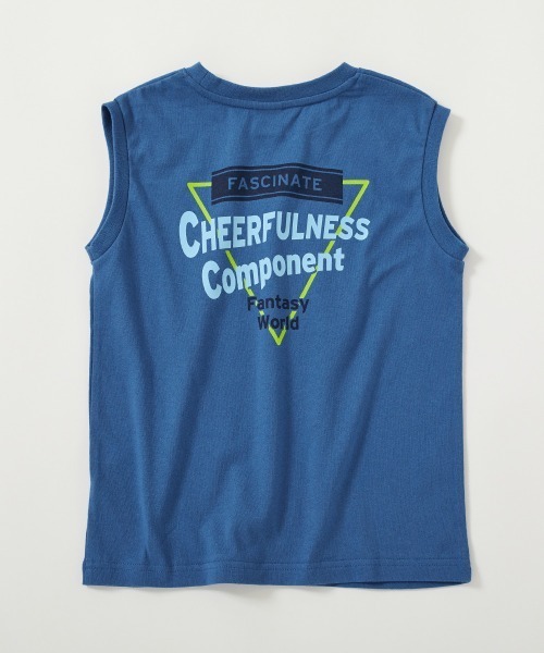 devirock（デビロック）の「綿100％ デビラボ BIGシルエット プリントタンクトップ（タンクトップ・キッズ・グリーン系1/ブラック系2/ブラック系4/ブラック系5/グレー系2/イエロー系1/ブルー系1/ブラック系1/グレー系1/ブラック系3・100cm/110cm/120cm/130cm/140cm/150cm/160cm）」の20枚目の写真