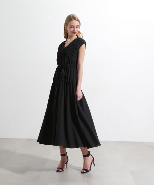 PINKY&DIANNE（ピンキーアンドダイアン）の「◆シャーリングフレアワンピース（ワンピース・レディース・レッド/ブラック・36/38）」の6枚目の写真