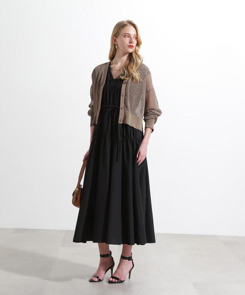 PINKY&DIANNE（ピンキーアンドダイアン）の「◆シャーリングフレアワンピース（ワンピース・レディース・レッド/ブラック・36/38）」の9枚目の写真