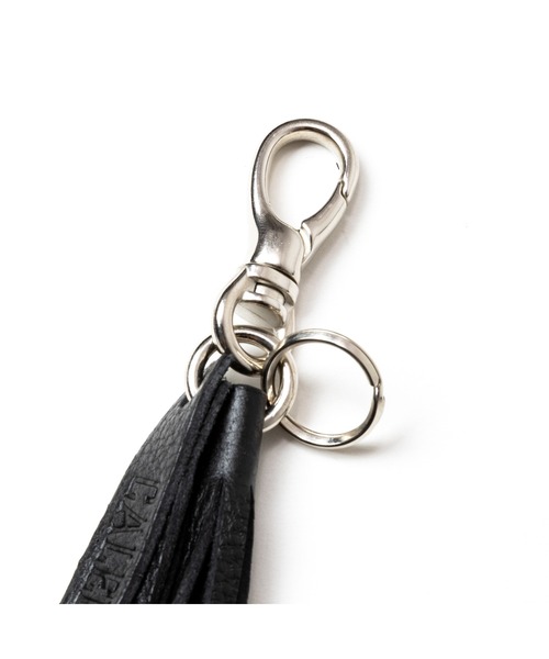 STUDS & TASSEL LEATHER LONG KEY RING（キーホルダー）｜CALEE