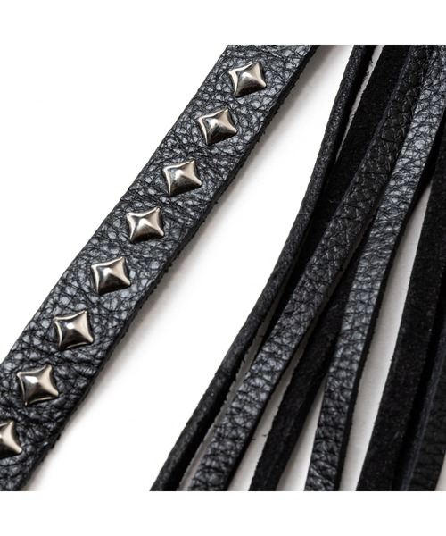 STUDS & TASSEL LEATHER LONG KEY RING（キーホルダー）｜CALEE