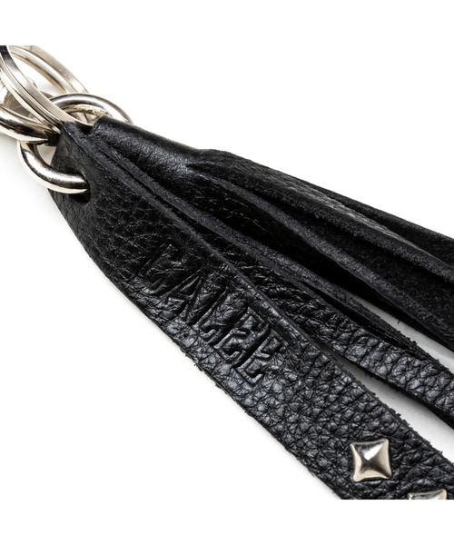 STUDS & TASSEL LEATHER LONG KEY RING（キーホルダー）｜CALEE