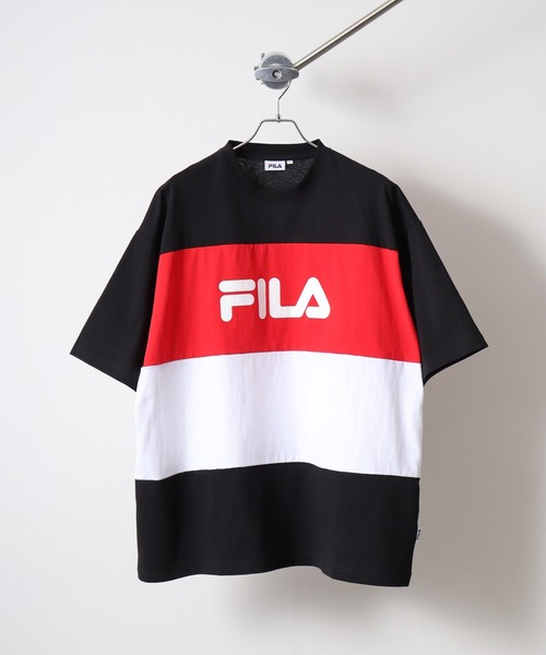 FILA(フィラ)の「FILA T-SHIRTS コットン ロゴTシャツ(Tシャツ/カットソー・メンズ・レッド/ネイビー・LL/M/L)」の3枚目の写真