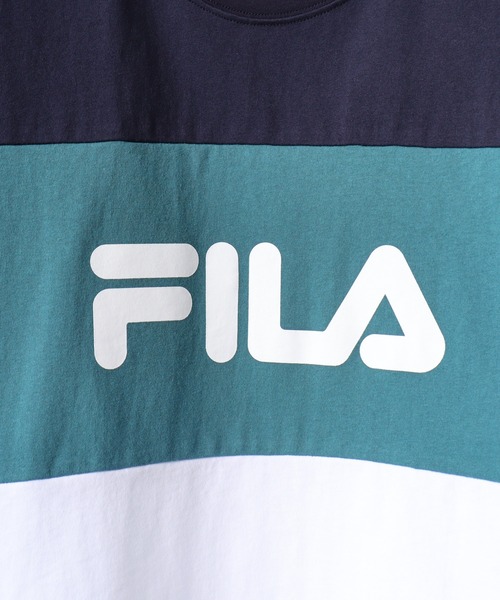 FILA(フィラ)の「FILA T-SHIRTS コットン ロゴTシャツ(Tシャツ/カットソー・メンズ・レッド/ネイビー・LL/M/L)」の6枚目の写真