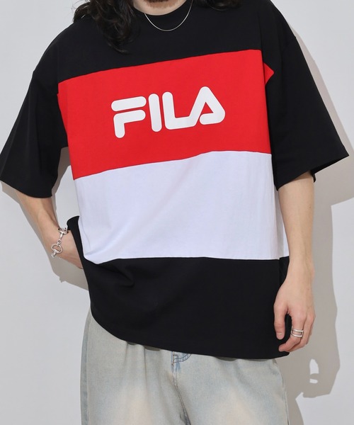 FILA(フィラ)の「FILA T-SHIRTS コットン ロゴTシャツ(Tシャツ/カットソー・メンズ・レッド/ネイビー・LL/M/L)」の15枚目の写真