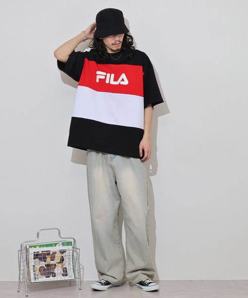FILA(フィラ)の「FILA T-SHIRTS コットン ロゴTシャツ(Tシャツ/カットソー・メンズ・レッド/ネイビー・LL/M/L)」の18枚目の写真