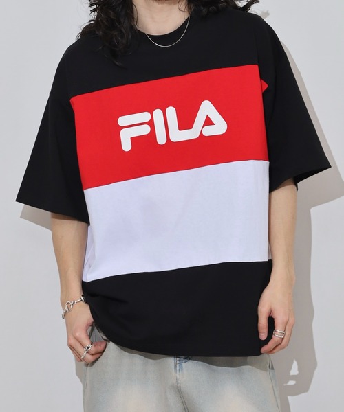 FILA(フィラ)の「FILA T-SHIRTS コットン ロゴTシャツ(Tシャツ/カットソー・メンズ・レッド/ネイビー・LL/M/L)」の16枚目の写真