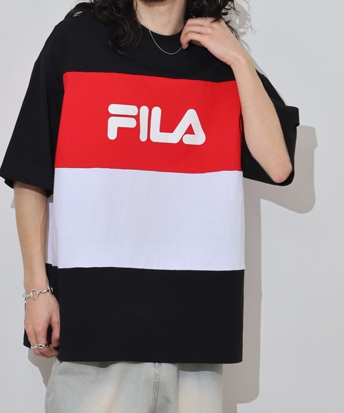 FILA(フィラ)の「FILA T-SHIRTS コットン ロゴTシャツ(Tシャツ/カットソー・メンズ・レッド/ネイビー・LL/M/L)」の17枚目の写真