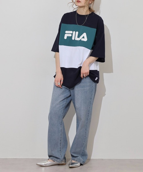 FILA(フィラ)の「FILA T-SHIRTS コットン ロゴTシャツ(Tシャツ/カットソー・メンズ・レッド/ネイビー・LL/M/L)」の14枚目の写真