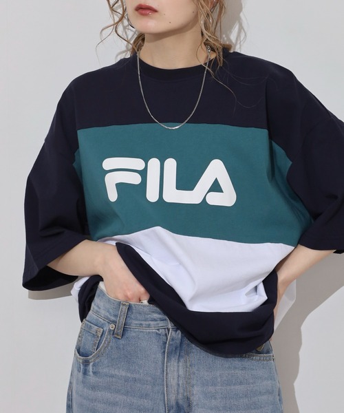 FILA(フィラ)の「FILA T-SHIRTS コットン ロゴTシャツ(Tシャツ/カットソー・メンズ・レッド/ネイビー・LL/M/L)」の11枚目の写真