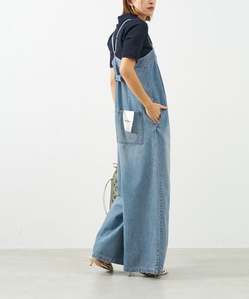 Johnbull(ジョンブル)の「【Johnbull】デニムタックベアサロペット(サロペット/オーバーオール・レディース・サックスブルー・S)」の8枚目の写真