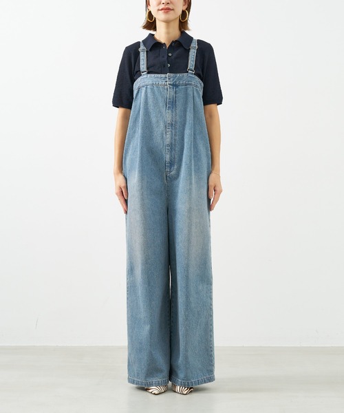 Johnbull(ジョンブル)の「【Johnbull】デニムタックベアサロペット(サロペット/オーバーオール・レディース・サックスブルー・S)」の11枚目の写真