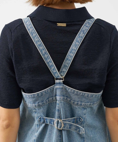 Johnbull(ジョンブル)の「【Johnbull】デニムタックベアサロペット(サロペット/オーバーオール・レディース・サックスブルー・S)」の14枚目の写真