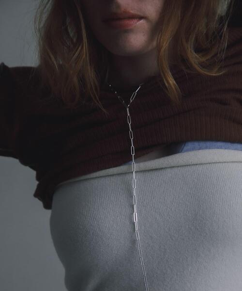 URBAN RESEARCH（アーバンリサーチ）の「decor『デコール』　Hoopchain Necklace（ネックレス・レディース・シルバー・-）」の2枚目の写真