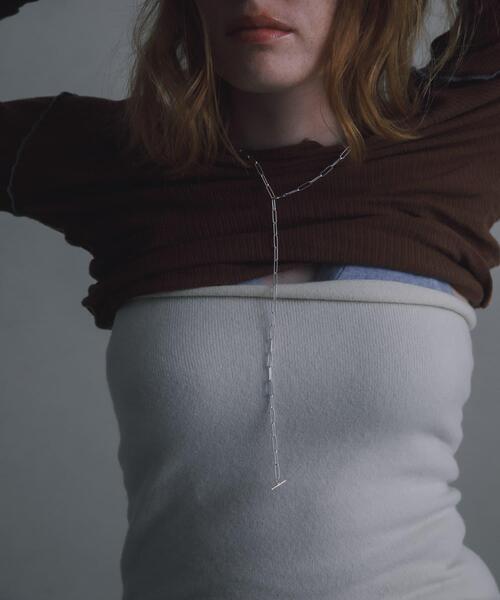 URBAN RESEARCH（アーバンリサーチ）の「decor『デコール』　Hoopchain Necklace（ネックレス・レディース・シルバー・-）」の3枚目の写真