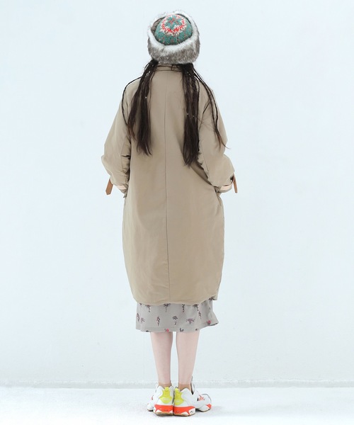 bedsidedrama(ベットサイドドラマ)の「Star Relic Reversible Coat(ステンカラーコート・レディース・ブラック/ベージュ・1/2)」の9枚目の写真