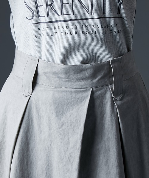 GEVS.（ジェイヴィス）の「タックマキシスカート＜大きいサイズ有＞GEVS.（スカート・レディース・グレイッシュベージュ/グレー・M/L/LL/3L/4L/5L）」の13枚目の写真