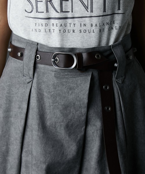 GEVS.（ジェイヴィス）の「タックマキシスカート＜大きいサイズ有＞GEVS.（スカート・レディース・グレイッシュベージュ/グレー・M/L/LL/3L/4L/5L）」の21枚目の写真