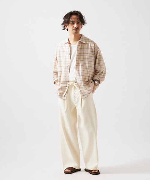 JOURNAL STANDARD relume（ジャーナルスタンダード　レリューム）の「12オンス ベルテッド デニムスラックス（デニムパンツ・メンズ・ブルー系その他/ブラックミックス/アイボリー・MEDIUM/LARGE/SMALL）」の20枚目の写真