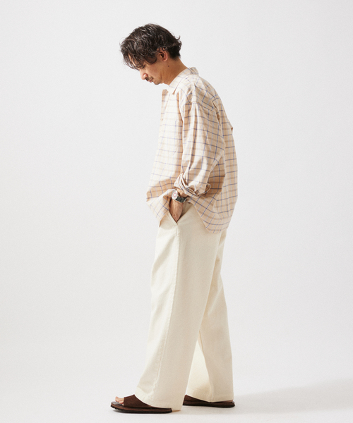 JOURNAL STANDARD relume（ジャーナルスタンダード　レリューム）の「12オンス ベルテッド デニムスラックス（デニムパンツ・メンズ・ブルー系その他/ブラックミックス/アイボリー・MEDIUM/LARGE/SMALL）」の17枚目の写真