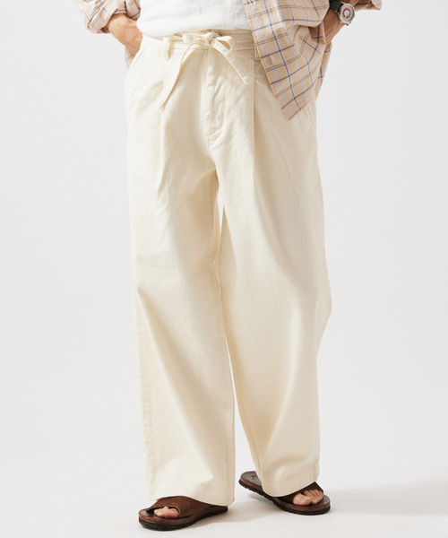 JOURNAL STANDARD relume（ジャーナルスタンダード　レリューム）の「12オンス ベルテッド デニムスラックス（デニムパンツ・メンズ・ブルー系その他/ブラックミックス/アイボリー・MEDIUM/LARGE/SMALL）」の15枚目の写真