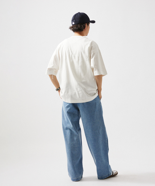 JOURNAL STANDARD relume（ジャーナルスタンダード　レリューム）の「12オンス ベルテッド デニムスラックス（デニムパンツ・メンズ・ブルー系その他/ブラックミックス/アイボリー・MEDIUM/LARGE/SMALL）」の11枚目の写真