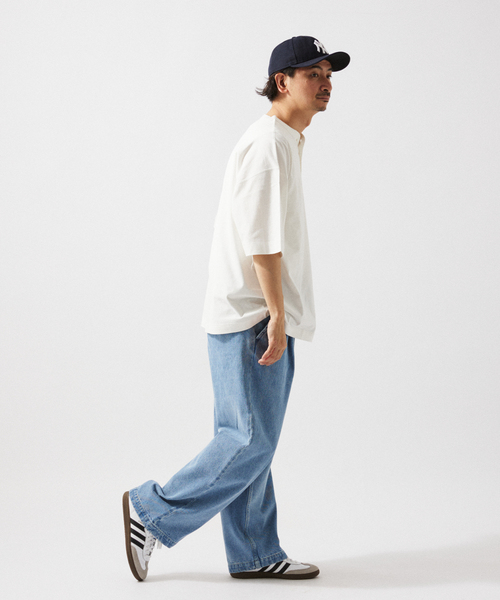 JOURNAL STANDARD relume（ジャーナルスタンダード　レリューム）の「12オンス ベルテッド デニムスラックス（デニムパンツ・メンズ・ブルー系その他/ブラックミックス/アイボリー・MEDIUM/LARGE/SMALL）」の10枚目の写真