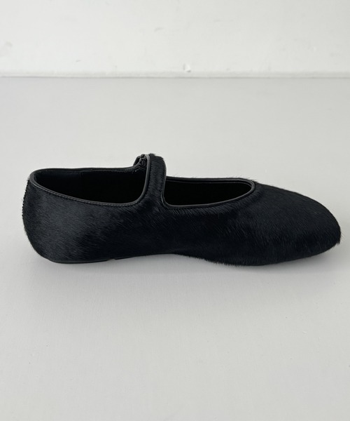 CANAL JEAN(キャナルジーン)の「diggity ハラコメリージェーン(パンプス・レディース・ブラック・23.5/24/24.5/25)」の4枚目の写真