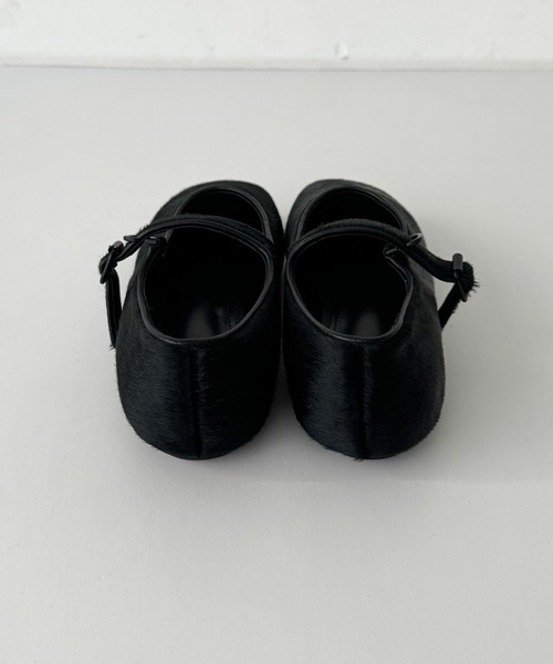 CANAL JEAN(キャナルジーン)の「diggity ハラコメリージェーン(パンプス・レディース・ブラック・23.5/24/24.5/25)」の5枚目の写真