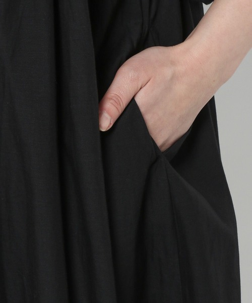 LEPSIM（レプシィム）の「ギャザーロングワンピース　290356（ワンピース・レディース・パープル/ブラック/オレンジ・FREE）」の13枚目の写真