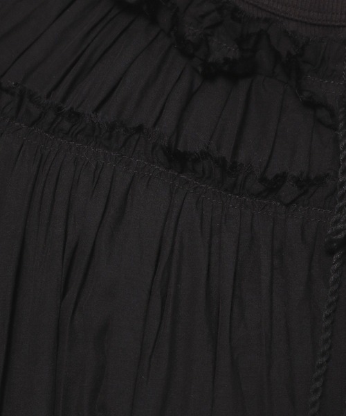 LEPSIM（レプシィム）の「ギャザーロングワンピース　290356（ワンピース・レディース・パープル/ブラック/オレンジ・FREE）」の16枚目の写真