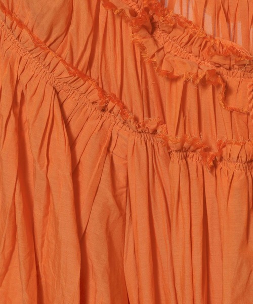 LEPSIM（レプシィム）の「ギャザーロングワンピース　290356（ワンピース・レディース・パープル/ブラック/オレンジ・FREE）」の17枚目の写真