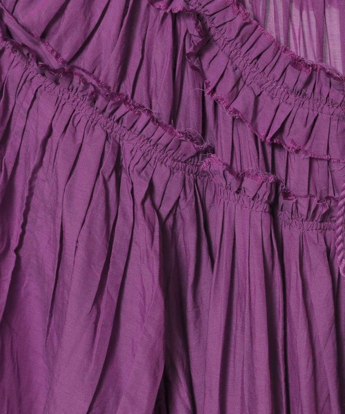 LEPSIM（レプシィム）の「ギャザーロングワンピース　290356（ワンピース・レディース・パープル/ブラック/オレンジ・FREE）」の18枚目の写真