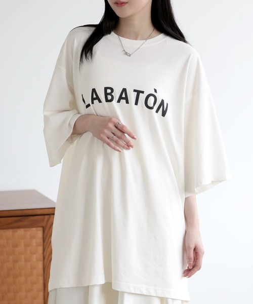 SUNFLOWER EIGHT(サンフラワーエイト)の「ロゴTシャツ(Tシャツ/カットソー・レディース・ブラック/オフホワイト/チャコールグレー・M)」の2枚目の写真