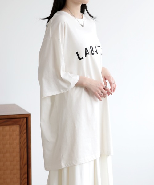 SUNFLOWER EIGHT(サンフラワーエイト)の「ロゴTシャツ(Tシャツ/カットソー・レディース・ブラック/オフホワイト/チャコールグレー・M)」の5枚目の写真