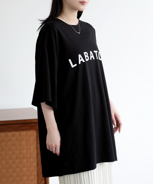 SUNFLOWER EIGHT(サンフラワーエイト)の「ロゴTシャツ(Tシャツ/カットソー・レディース・ブラック/オフホワイト/チャコールグレー・M)」の8枚目の写真