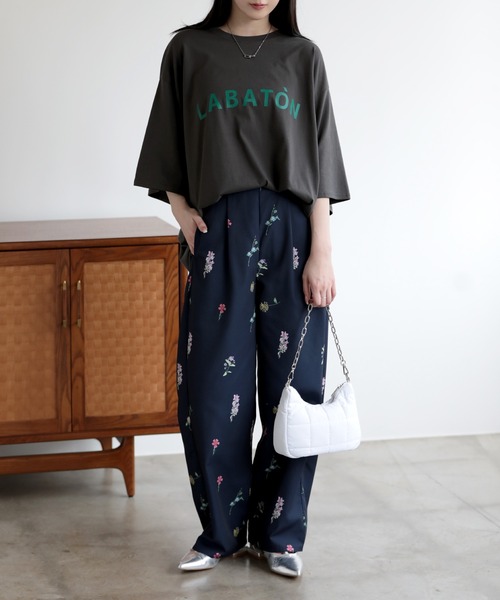 SUNFLOWER EIGHT(サンフラワーエイト)の「ロゴTシャツ(Tシャツ/カットソー・レディース・ブラック/オフホワイト/チャコールグレー・M)」の15枚目の写真