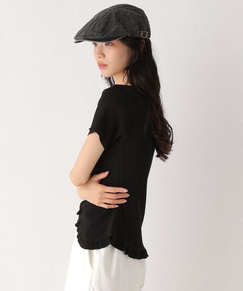 Heather(ヘザー)の「フリルデザインニット(半袖) 452799(ニット/セーター・レディース・ブルーグレー/ブラック/オフホワイト/レッド・FREE)」の14枚目の写真