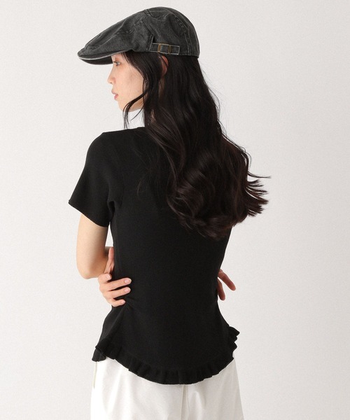 Heather(ヘザー)の「フリルデザインニット(半袖) 452799(ニット/セーター・レディース・ブルーグレー/ブラック/オフホワイト/レッド・FREE)」の15枚目の写真