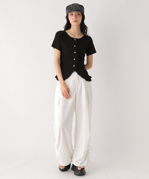 Heather(ヘザー)の「フリルデザインニット(半袖) 452799(ニット/セーター・レディース・ブルーグレー/ブラック/オフホワイト/レッド・FREE)」の17枚目の写真