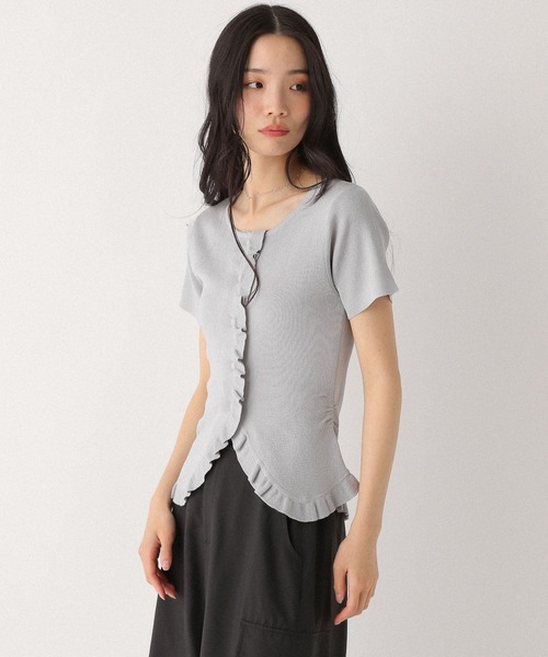 Heather(ヘザー)の「フリルデザインニット(半袖) 452799(ニット/セーター・レディース・ブルーグレー/ブラック/オフホワイト/レッド・FREE)」の22枚目の写真