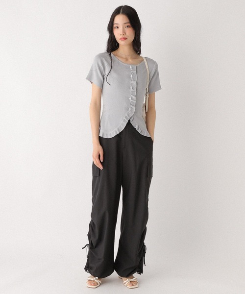 セール】フリルデザインニット（半袖） 452799（ニット/セーター