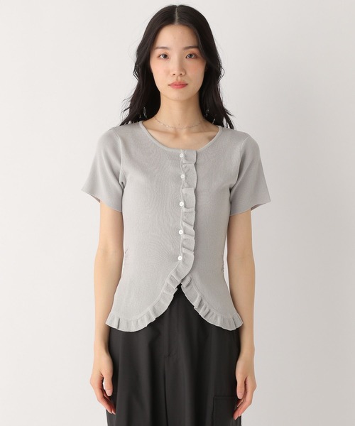 セール】フリルデザインニット（半袖） 452799（ニット/セーター