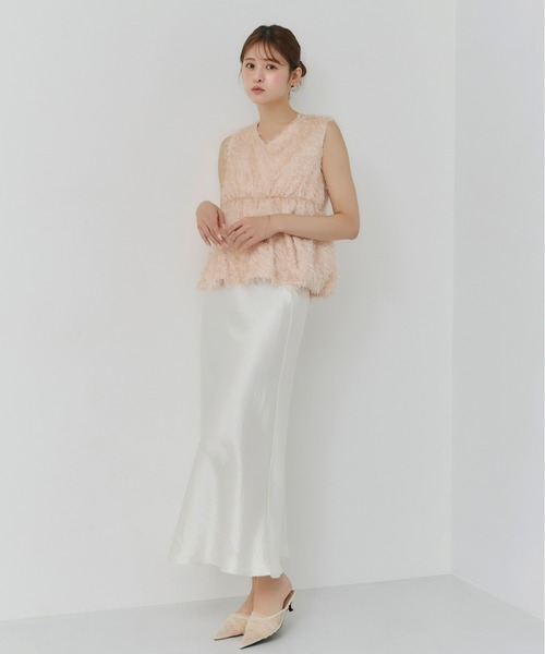 Olu.(オルドット)の「シャギーリボントップス(その他トップス・レディース・ベビーピンク/ホワイト/ベージュ・FREE)」の17枚目の写真