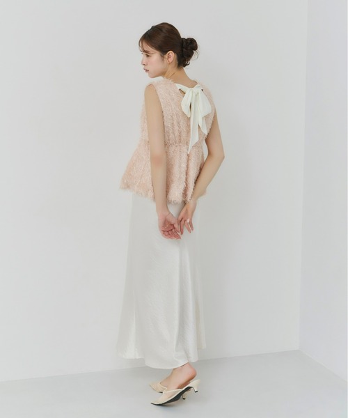 Olu.(オルドット)の「シャギーリボントップス(その他トップス・レディース・ベビーピンク/ホワイト/ベージュ・FREE)」の18枚目の写真