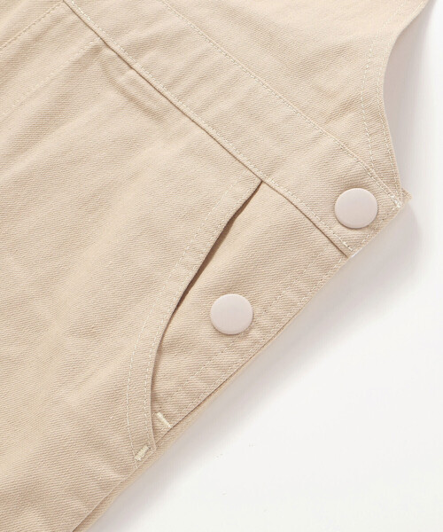 SLAP SLIP(スラップスリップ)の「【PEANUTS×SLAP SLIP】75周年カンガルーポケット付きサロペット(80~120cm)(サロペット/オーバーオール・キッズ・ブルー/ベージュ・110cm/90cm/80cm/120cm/100cm)」の12枚目の写真