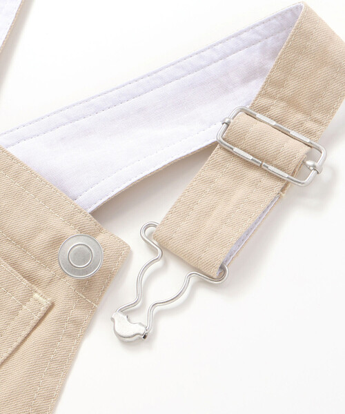 SLAP SLIP(スラップスリップ)の「【PEANUTS×SLAP SLIP】75周年カンガルーポケット付きサロペット(80~120cm)(サロペット/オーバーオール・キッズ・ブルー/ベージュ・110cm/90cm/80cm/120cm/100cm)」の14枚目の写真