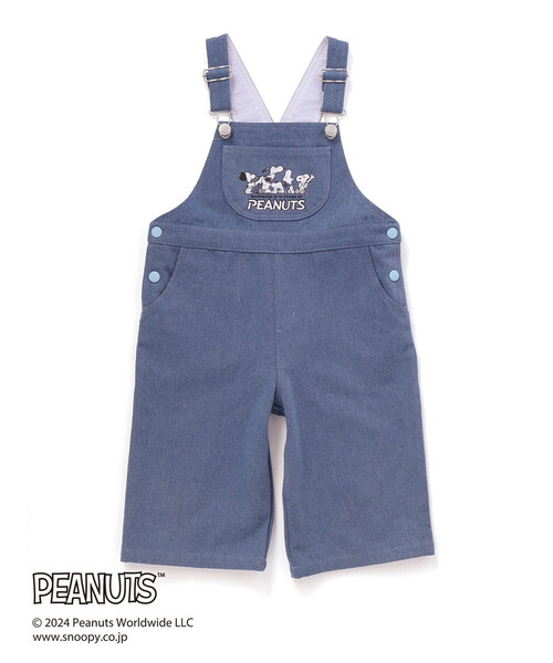 SLAP SLIP(スラップスリップ)の「【PEANUTS×SLAP SLIP】75周年カンガルーポケット付きサロペット(80~120cm)(サロペット/オーバーオール・キッズ・ブルー/ベージュ・110cm/90cm/80cm/120cm/100cm)」の18枚目の写真